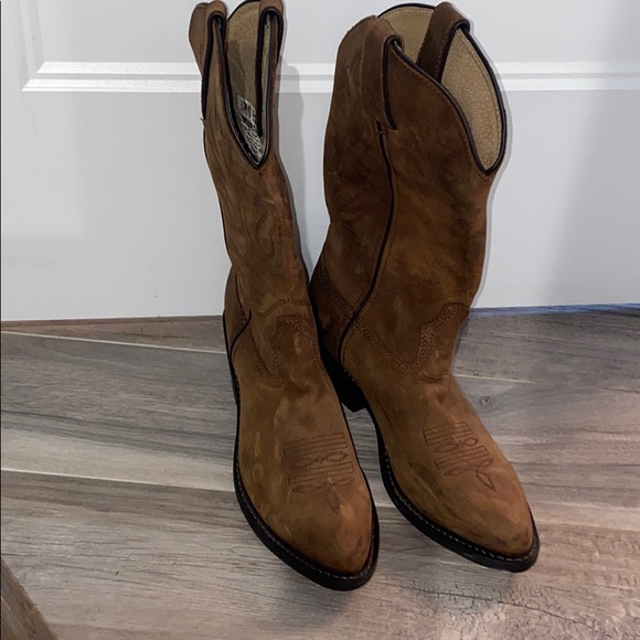 Women’s size 8 Durango cowboy boot distressed tan - Picture 2 of 4